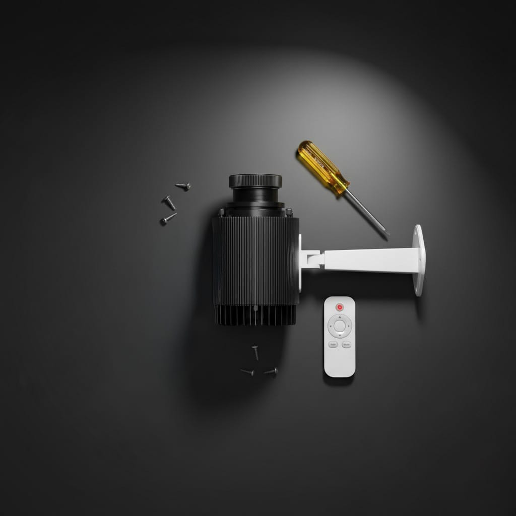 Kit ILUMA One: proiettore, viti, tasselli e accessori